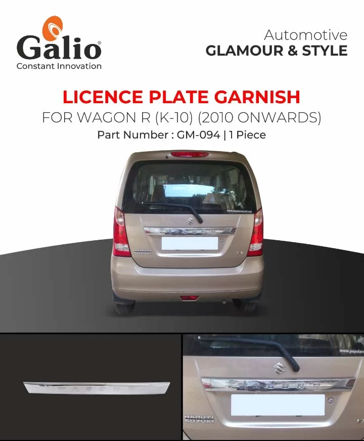 Buy Maruti Suzuki WagonR Licence Plate Garnish Car Accessories